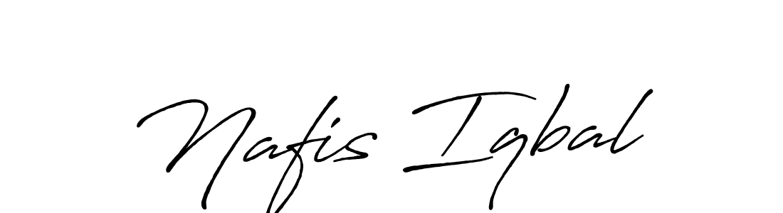 Use a signature maker to create a handwritten signature online. With this signature software, you can design (Antro_Vectra_Bolder) your own signature for name Nafis Iqbal. Nafis Iqbal signature style 7 images and pictures png