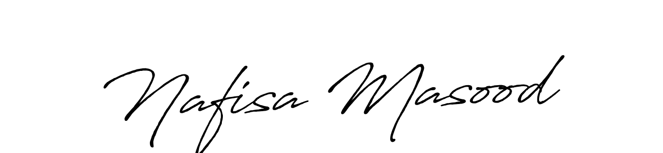 Nafisa Masood stylish signature style. Best Handwritten Sign (Antro_Vectra_Bolder) for my name. Handwritten Signature Collection Ideas for my name Nafisa Masood. Nafisa Masood signature style 7 images and pictures png