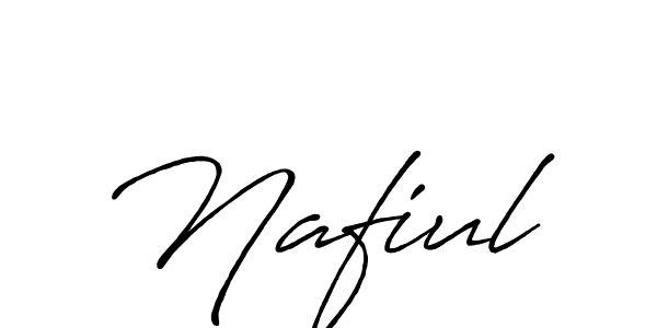 Make a beautiful signature design for name Nafiul. With this signature (Antro_Vectra_Bolder) style, you can create a handwritten signature for free. Nafiul signature style 7 images and pictures png