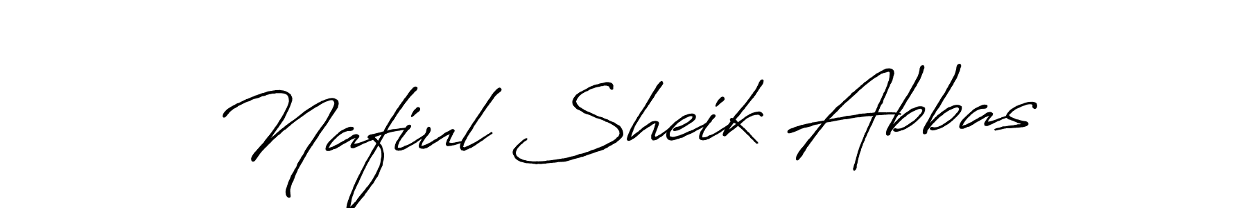 You can use this online signature creator to create a handwritten signature for the name Nafiul Sheik Abbas. This is the best online autograph maker. Nafiul Sheik Abbas signature style 7 images and pictures png