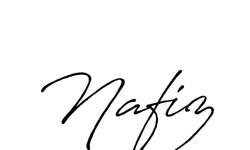 Use a signature maker to create a handwritten signature online. With this signature software, you can design (Antro_Vectra_Bolder) your own signature for name Nafiz. Nafiz signature style 7 images and pictures png