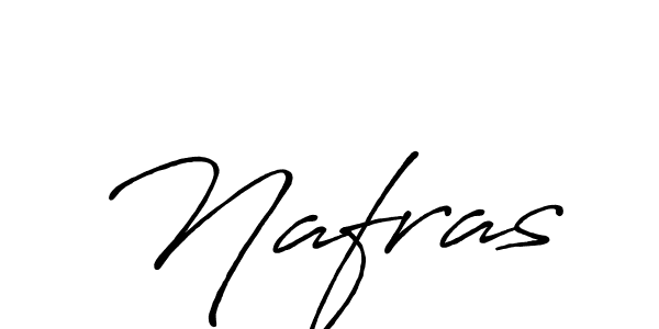 Design your own signature with our free online signature maker. With this signature software, you can create a handwritten (Antro_Vectra_Bolder) signature for name Nafras. Nafras signature style 7 images and pictures png