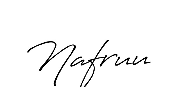 Design your own signature with our free online signature maker. With this signature software, you can create a handwritten (Antro_Vectra_Bolder) signature for name Nafruu. Nafruu signature style 7 images and pictures png