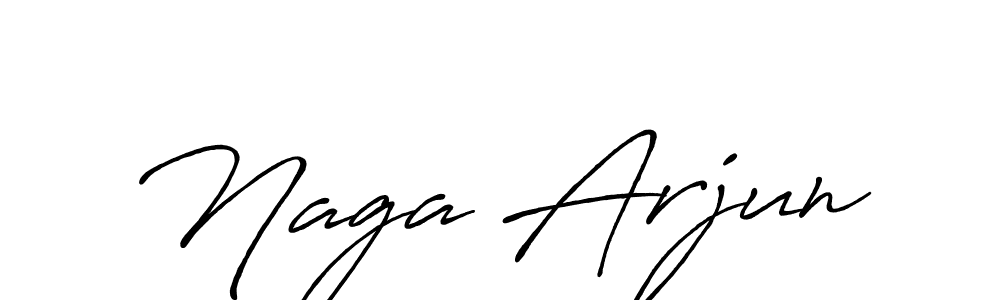 It looks lik you need a new signature style for name Naga Arjun. Design unique handwritten (Antro_Vectra_Bolder) signature with our free signature maker in just a few clicks. Naga Arjun signature style 7 images and pictures png