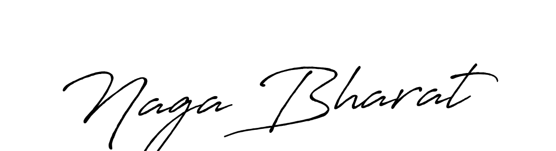 Design your own signature with our free online signature maker. With this signature software, you can create a handwritten (Antro_Vectra_Bolder) signature for name Naga Bharat. Naga Bharat signature style 7 images and pictures png