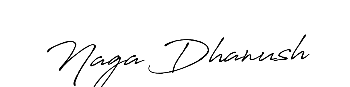 Also we have Naga Dhanush name is the best signature style. Create professional handwritten signature collection using Antro_Vectra_Bolder autograph style. Naga Dhanush signature style 7 images and pictures png