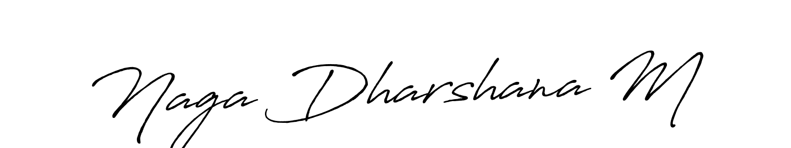 Naga Dharshana M stylish signature style. Best Handwritten Sign (Antro_Vectra_Bolder) for my name. Handwritten Signature Collection Ideas for my name Naga Dharshana M. Naga Dharshana M signature style 7 images and pictures png