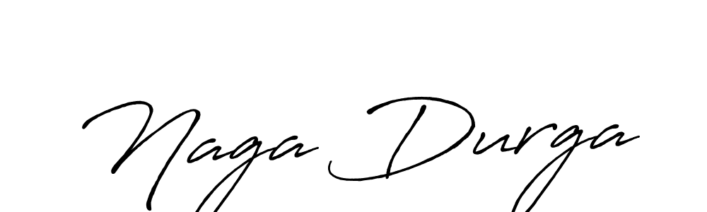 Make a beautiful signature design for name Naga Durga. With this signature (Antro_Vectra_Bolder) style, you can create a handwritten signature for free. Naga Durga signature style 7 images and pictures png