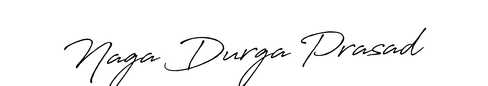 Create a beautiful signature design for name Naga Durga Prasad. With this signature (Antro_Vectra_Bolder) fonts, you can make a handwritten signature for free. Naga Durga Prasad signature style 7 images and pictures png