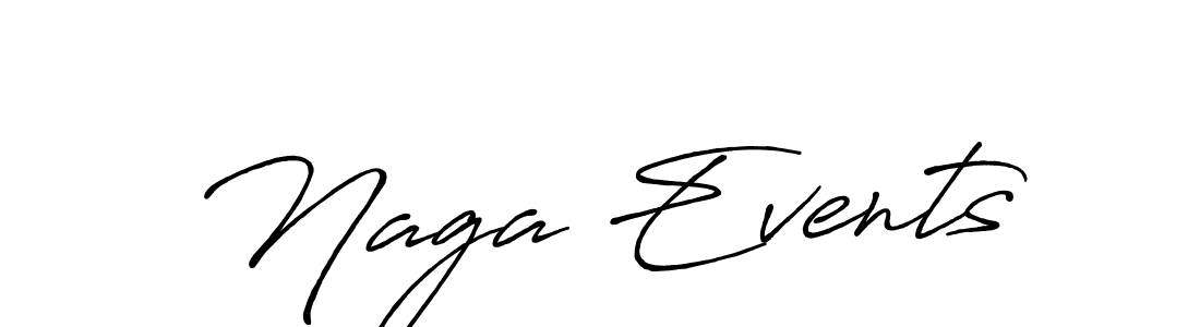 Make a beautiful signature design for name Naga Events. Use this online signature maker to create a handwritten signature for free. Naga Events signature style 7 images and pictures png