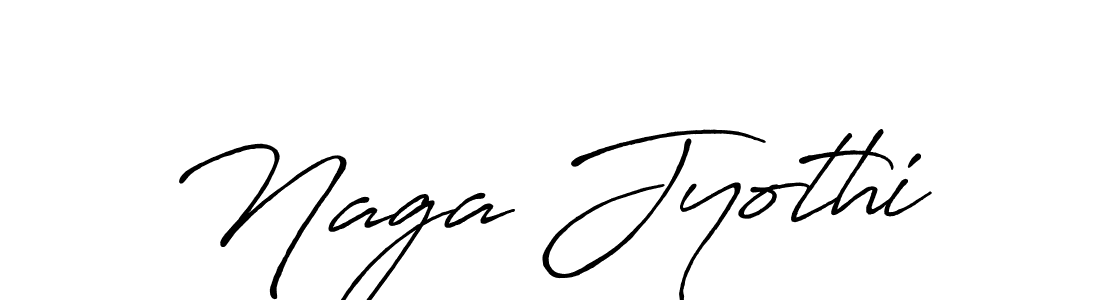 Create a beautiful signature design for name Naga Jyothi. With this signature (Antro_Vectra_Bolder) fonts, you can make a handwritten signature for free. Naga Jyothi signature style 7 images and pictures png