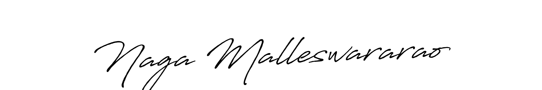 How to make Naga Malleswararao name signature. Use Antro_Vectra_Bolder style for creating short signs online. This is the latest handwritten sign. Naga Malleswararao signature style 7 images and pictures png