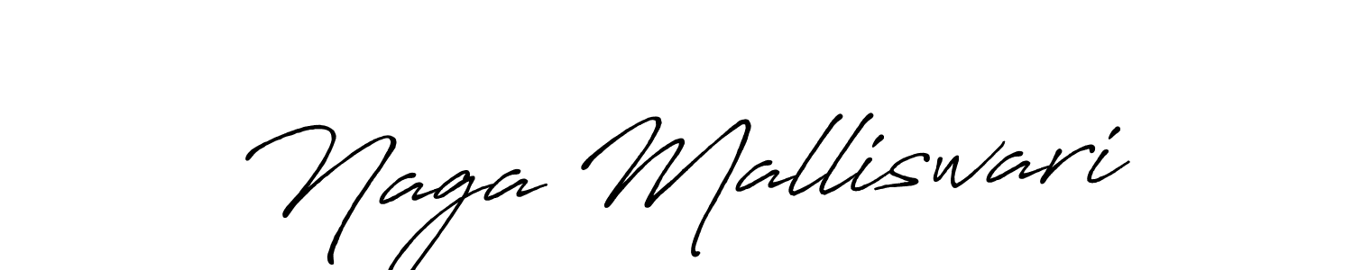 Naga Malliswari stylish signature style. Best Handwritten Sign (Antro_Vectra_Bolder) for my name. Handwritten Signature Collection Ideas for my name Naga Malliswari. Naga Malliswari signature style 7 images and pictures png