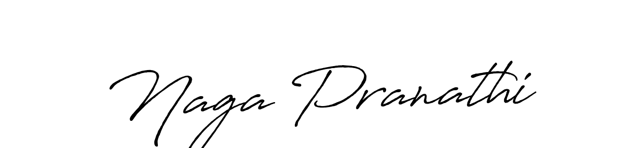 How to make Naga Pranathi name signature. Use Antro_Vectra_Bolder style for creating short signs online. This is the latest handwritten sign. Naga Pranathi signature style 7 images and pictures png