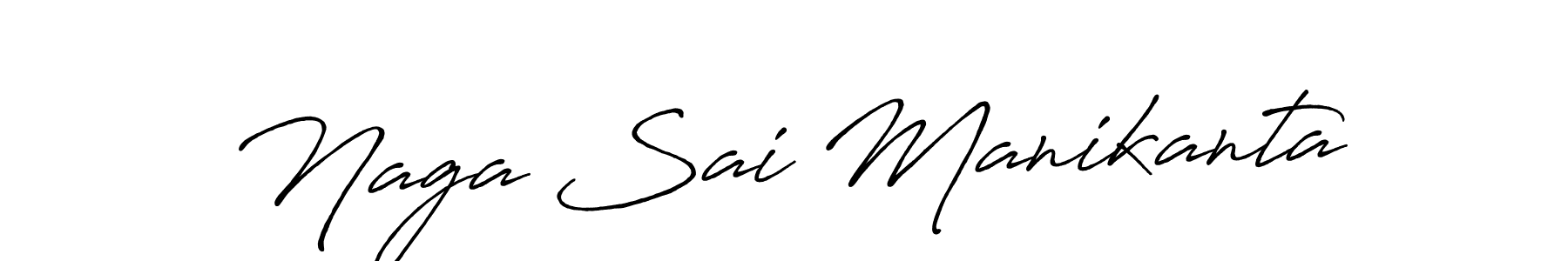 Design your own signature with our free online signature maker. With this signature software, you can create a handwritten (Antro_Vectra_Bolder) signature for name Naga Sai Manikanta. Naga Sai Manikanta signature style 7 images and pictures png