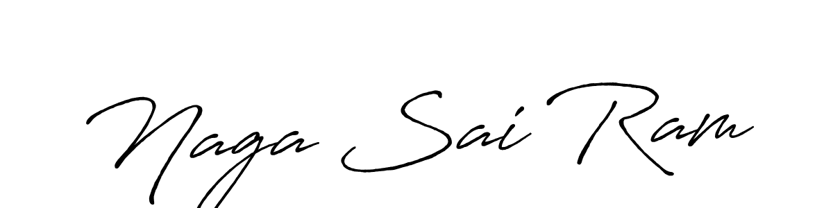 Naga Sai Ram stylish signature style. Best Handwritten Sign (Antro_Vectra_Bolder) for my name. Handwritten Signature Collection Ideas for my name Naga Sai Ram. Naga Sai Ram signature style 7 images and pictures png