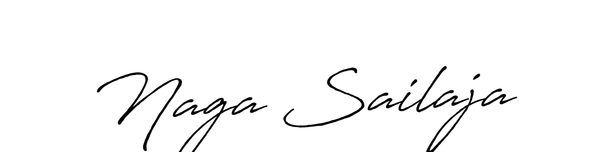 Make a beautiful signature design for name Naga Sailaja. With this signature (Antro_Vectra_Bolder) style, you can create a handwritten signature for free. Naga Sailaja signature style 7 images and pictures png