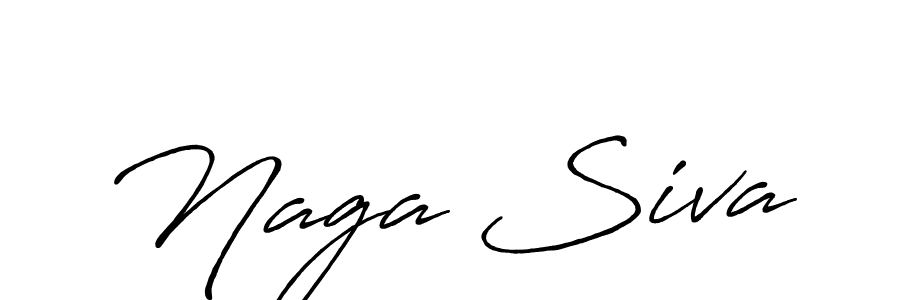 Make a beautiful signature design for name Naga Siva. With this signature (Antro_Vectra_Bolder) style, you can create a handwritten signature for free. Naga Siva signature style 7 images and pictures png