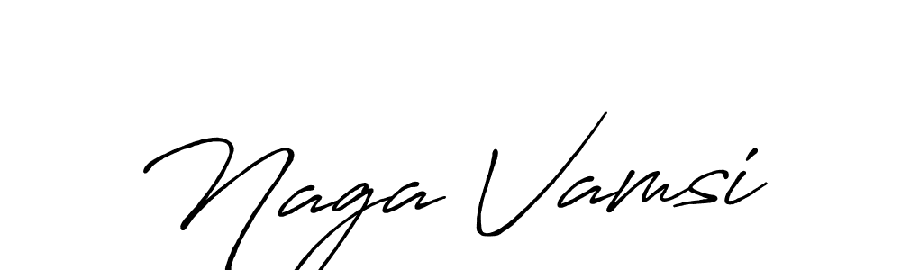 It looks lik you need a new signature style for name Naga Vamsi. Design unique handwritten (Antro_Vectra_Bolder) signature with our free signature maker in just a few clicks. Naga Vamsi signature style 7 images and pictures png