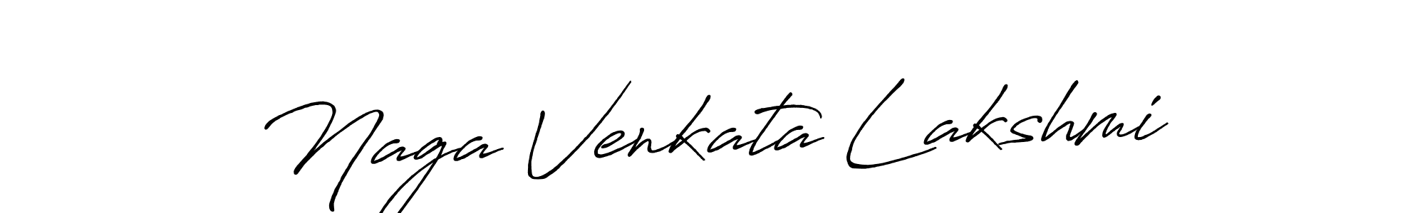 Create a beautiful signature design for name Naga Venkata Lakshmi. With this signature (Antro_Vectra_Bolder) fonts, you can make a handwritten signature for free. Naga Venkata Lakshmi signature style 7 images and pictures png