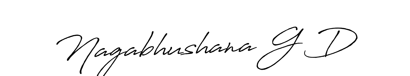 Create a beautiful signature design for name Nagabhushana G D. With this signature (Antro_Vectra_Bolder) fonts, you can make a handwritten signature for free. Nagabhushana G D signature style 7 images and pictures png