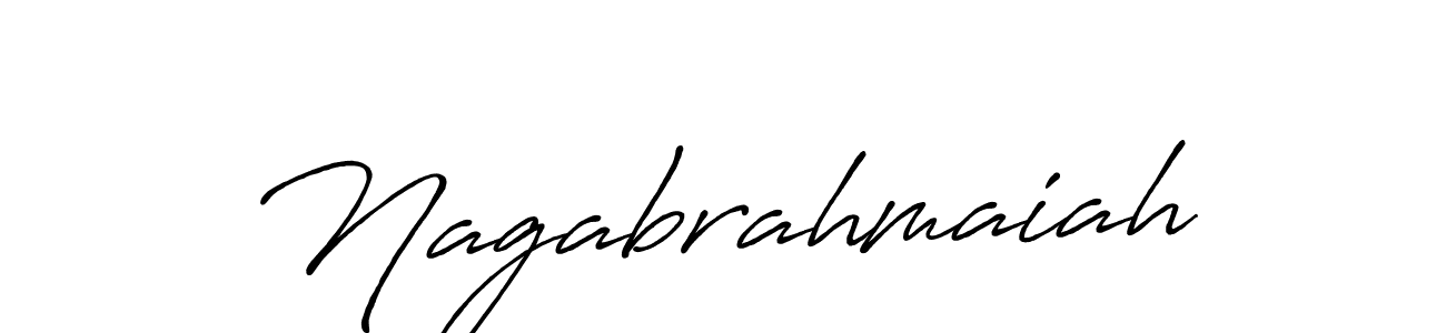 Nagabrahmaiah stylish signature style. Best Handwritten Sign (Antro_Vectra_Bolder) for my name. Handwritten Signature Collection Ideas for my name Nagabrahmaiah. Nagabrahmaiah signature style 7 images and pictures png