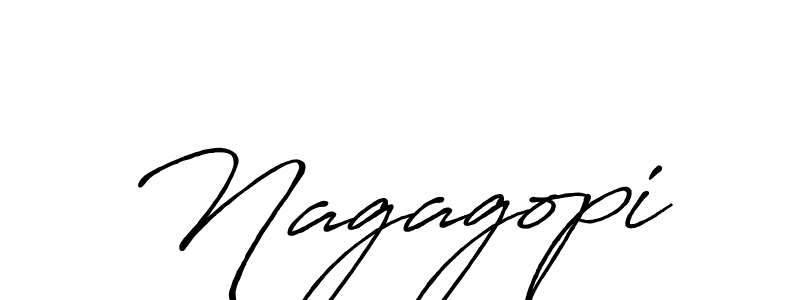 How to make Nagagopi signature? Antro_Vectra_Bolder is a professional autograph style. Create handwritten signature for Nagagopi name. Nagagopi signature style 7 images and pictures png