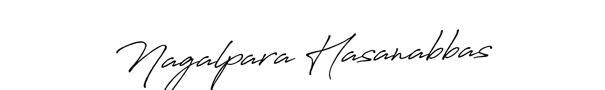 How to make Nagalpara Hasanabbas name signature. Use Antro_Vectra_Bolder style for creating short signs online. This is the latest handwritten sign. Nagalpara Hasanabbas signature style 7 images and pictures png