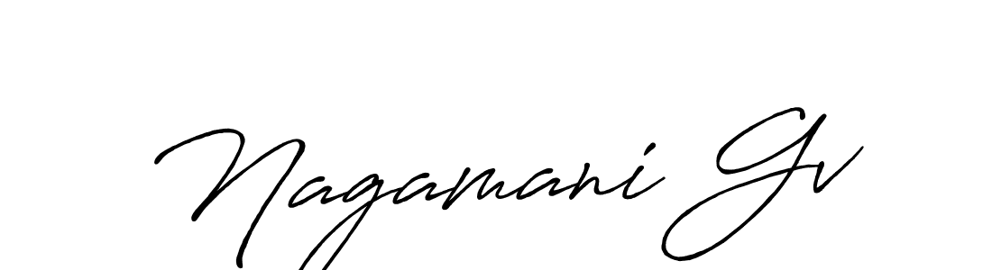 How to make Nagamani Gv signature? Antro_Vectra_Bolder is a professional autograph style. Create handwritten signature for Nagamani Gv name. Nagamani Gv signature style 7 images and pictures png