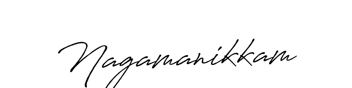 How to make Nagamanikkam name signature. Use Antro_Vectra_Bolder style for creating short signs online. This is the latest handwritten sign. Nagamanikkam signature style 7 images and pictures png