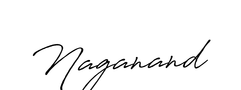 How to make Naganand name signature. Use Antro_Vectra_Bolder style for creating short signs online. This is the latest handwritten sign. Naganand signature style 7 images and pictures png