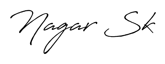 Upgrade your professional image with Nagar Sk signature created with Antro_Vectra_Bolder font. Fast, free, and watermark-free download. Nagar Sk signature style 7 images and pictures png