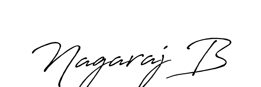 if you are searching for the best signature style for your name Nagaraj B. so please give up your signature search. here we have designed multiple signature styles  using Antro_Vectra_Bolder. Nagaraj B signature style 7 images and pictures png