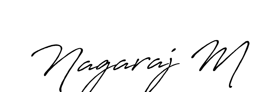 The best way (Antro_Vectra_Bolder) to make a short signature is to pick only two or three words in your name. The name Nagaraj M include a total of six letters. For converting this name. Nagaraj M signature style 7 images and pictures png