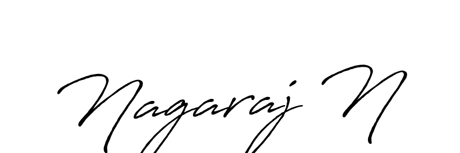 Create a beautiful signature design for name Nagaraj N. With this signature (Antro_Vectra_Bolder) fonts, you can make a handwritten signature for free. Nagaraj N signature style 7 images and pictures png