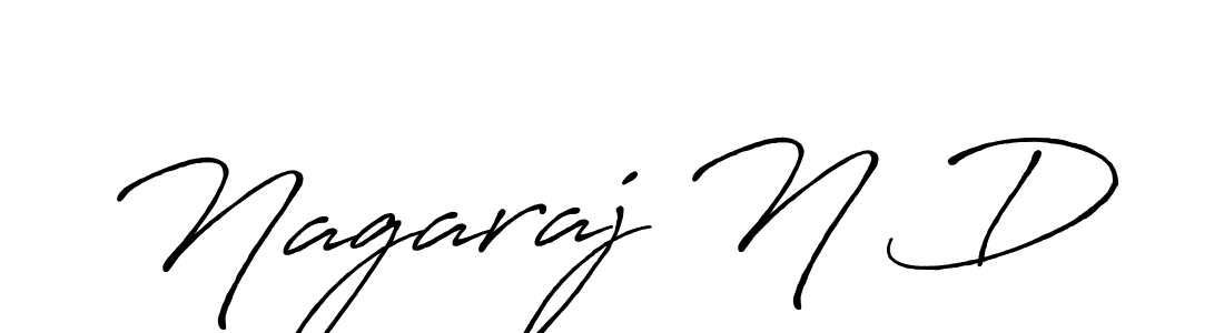 It looks lik you need a new signature style for name Nagaraj N D. Design unique handwritten (Antro_Vectra_Bolder) signature with our free signature maker in just a few clicks. Nagaraj N D signature style 7 images and pictures png