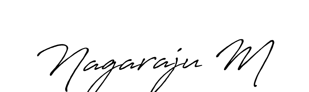 Use a signature maker to create a handwritten signature online. With this signature software, you can design (Antro_Vectra_Bolder) your own signature for name Nagaraju M. Nagaraju M signature style 7 images and pictures png