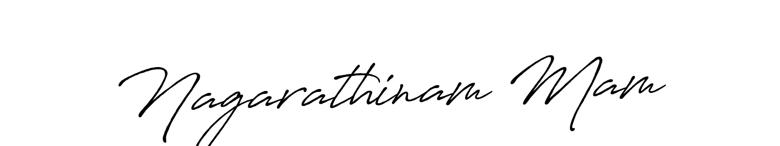 Also we have Nagarathinam Mam name is the best signature style. Create professional handwritten signature collection using Antro_Vectra_Bolder autograph style. Nagarathinam Mam signature style 7 images and pictures png
