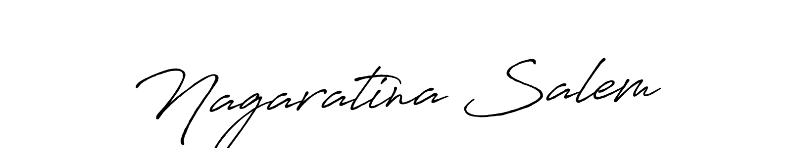 Create a beautiful signature design for name Nagaratina Salem. With this signature (Antro_Vectra_Bolder) fonts, you can make a handwritten signature for free. Nagaratina Salem signature style 7 images and pictures png