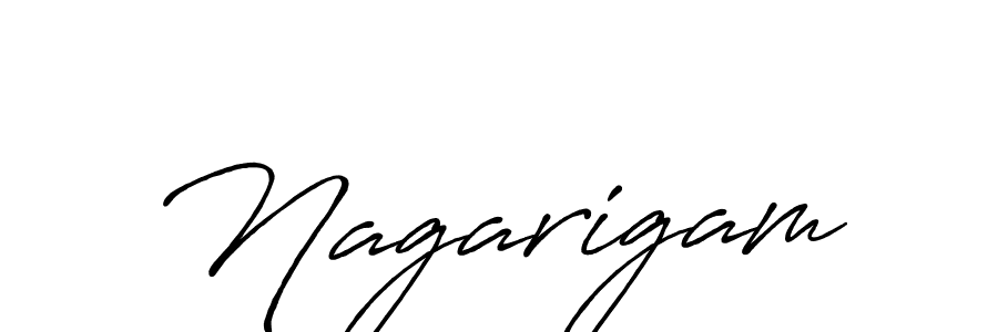 How to make Nagarigam name signature. Use Antro_Vectra_Bolder style for creating short signs online. This is the latest handwritten sign. Nagarigam signature style 7 images and pictures png