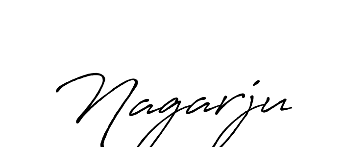 Use a signature maker to create a handwritten signature online. With this signature software, you can design (Antro_Vectra_Bolder) your own signature for name Nagarju. Nagarju signature style 7 images and pictures png