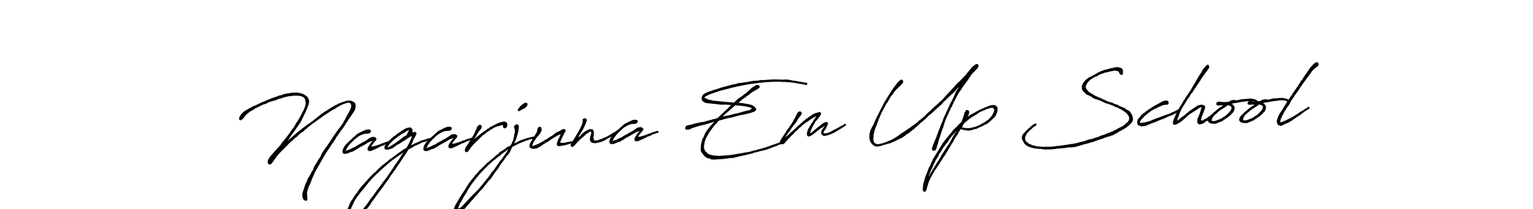 This is the best signature style for the Nagarjuna Em Up School name. Also you like these signature font (Antro_Vectra_Bolder). Mix name signature. Nagarjuna Em Up School signature style 7 images and pictures png