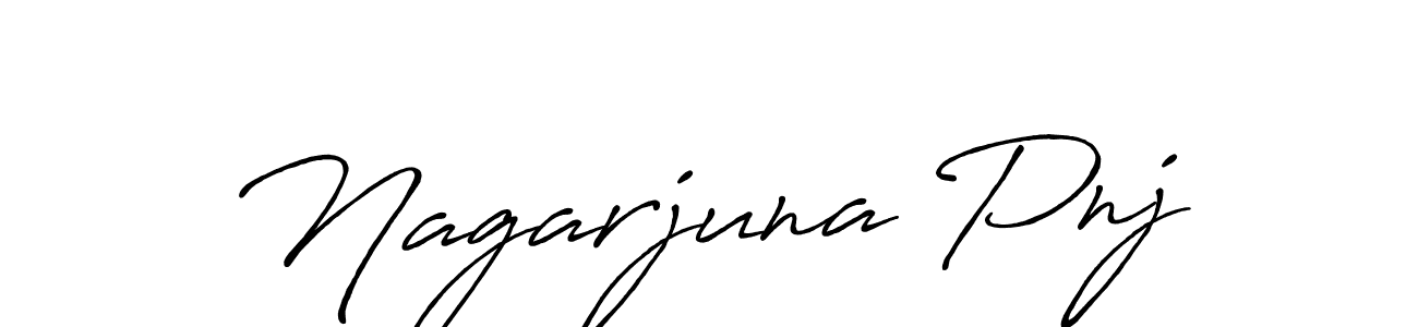 Design your own signature with our free online signature maker. With this signature software, you can create a handwritten (Antro_Vectra_Bolder) signature for name Nagarjuna Pnj. Nagarjuna Pnj signature style 7 images and pictures png