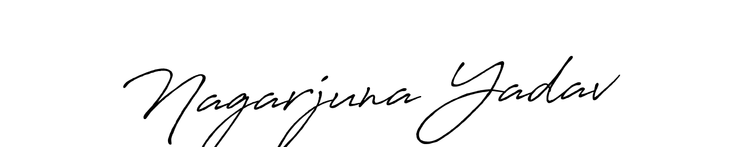 Also You can easily find your signature by using the search form. We will create Nagarjuna Yadav name handwritten signature images for you free of cost using Antro_Vectra_Bolder sign style. Nagarjuna Yadav signature style 7 images and pictures png