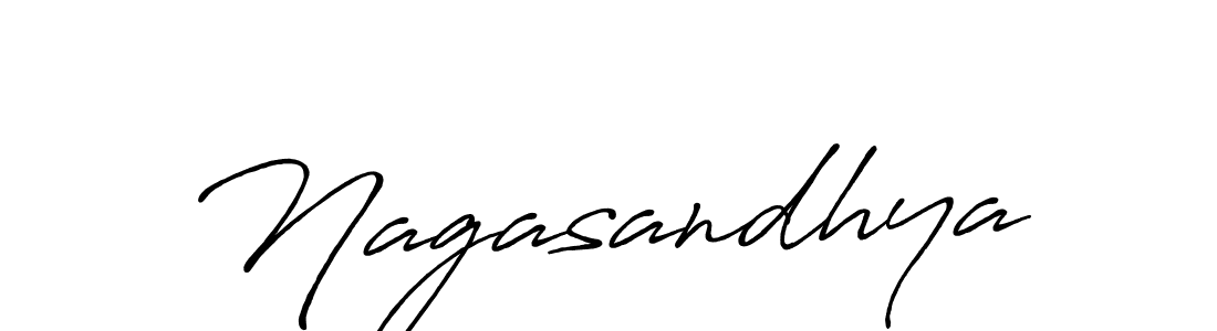 How to make Nagasandhya signature? Antro_Vectra_Bolder is a professional autograph style. Create handwritten signature for Nagasandhya name. Nagasandhya signature style 7 images and pictures png