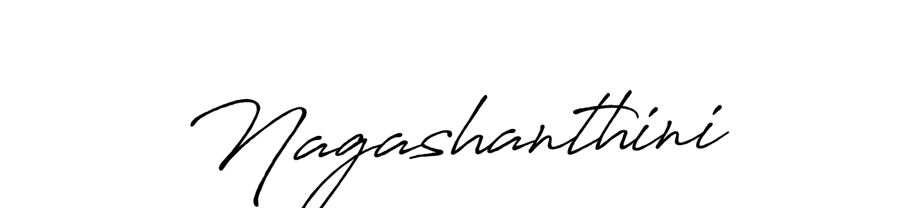 Make a beautiful signature design for name Nagashanthini. With this signature (Antro_Vectra_Bolder) style, you can create a handwritten signature for free. Nagashanthini signature style 7 images and pictures png
