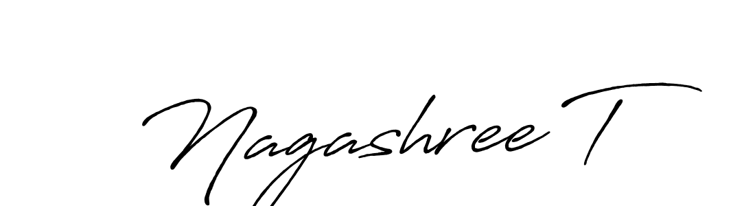 You should practise on your own different ways (Antro_Vectra_Bolder) to write your name (Nagashree T) in signature. don't let someone else do it for you. Nagashree T signature style 7 images and pictures png