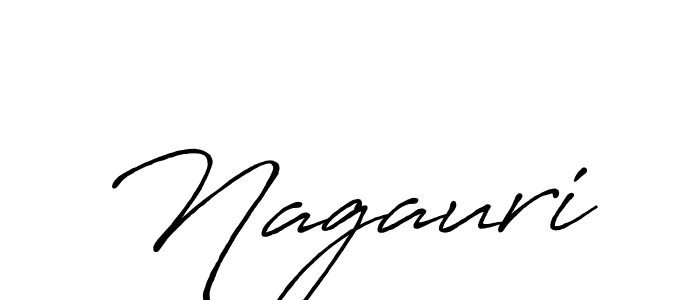 How to make Nagauri signature? Antro_Vectra_Bolder is a professional autograph style. Create handwritten signature for Nagauri name. Nagauri signature style 7 images and pictures png