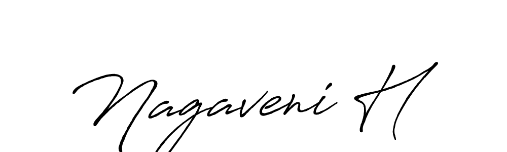 Also You can easily find your signature by using the search form. We will create Nagaveni H name handwritten signature images for you free of cost using Antro_Vectra_Bolder sign style. Nagaveni H signature style 7 images and pictures png