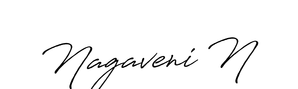 Design your own signature with our free online signature maker. With this signature software, you can create a handwritten (Antro_Vectra_Bolder) signature for name Nagaveni N. Nagaveni N signature style 7 images and pictures png